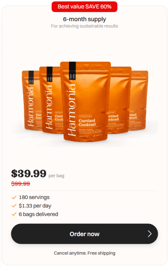 Harmonia Cortisol cocktail offer price